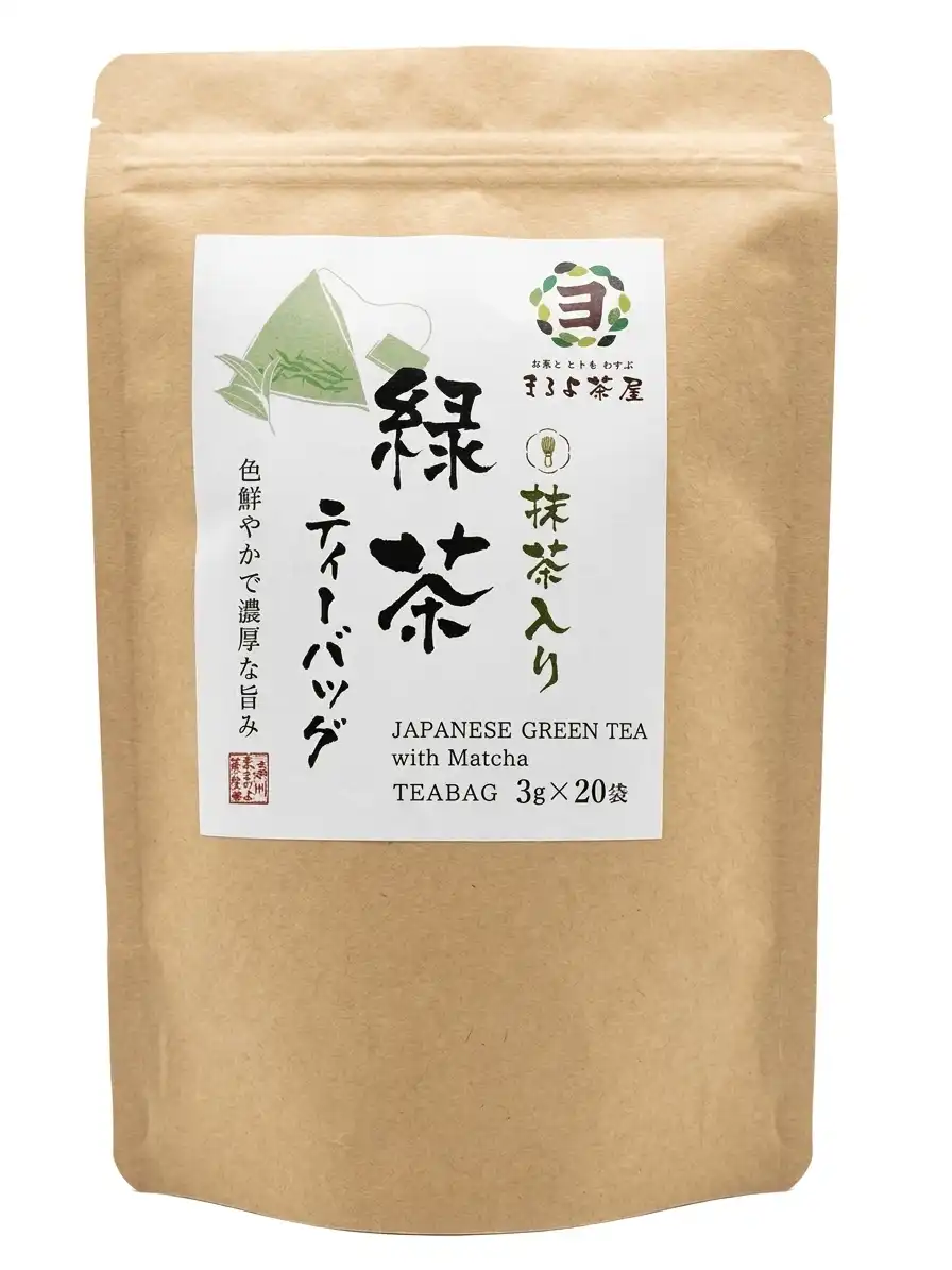 Maruyo Chaya Japanese Green Tea with Matcha (3g x 20 Teabags) – Premium Shizuoka Sencha Tea Bag Price in BD