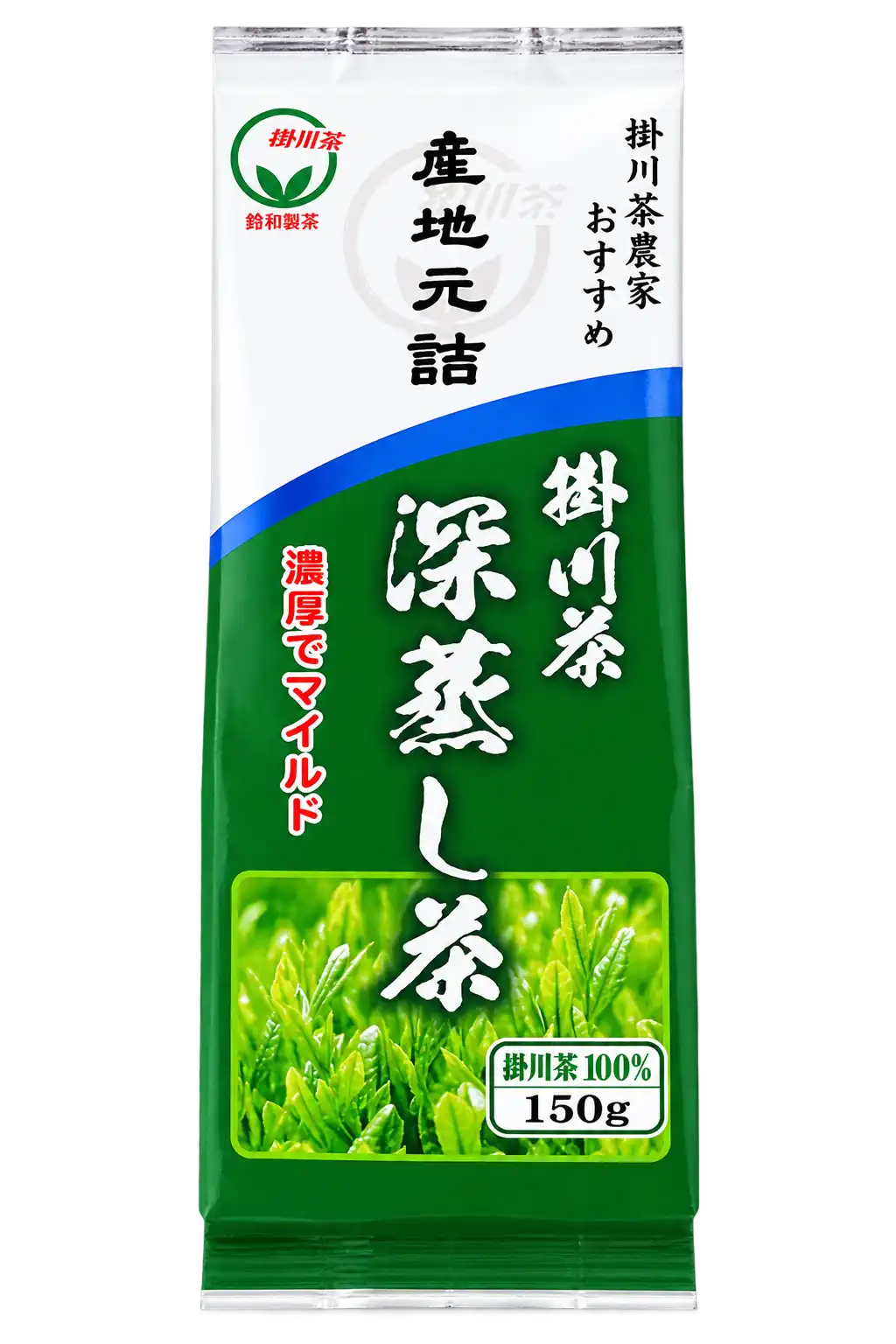 Kakegawa Fukamushi Deep Steamed Green Tea (150g) - 100% Shizuoka Japanese Loose Leaf Tea